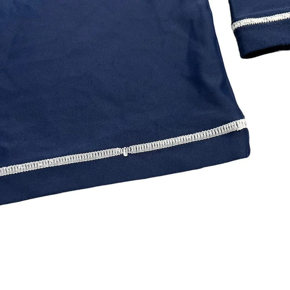 Hanna Andersson Sz 110 (5Y) Navy Blue Long Sleeve Rashguard Swim Shirt